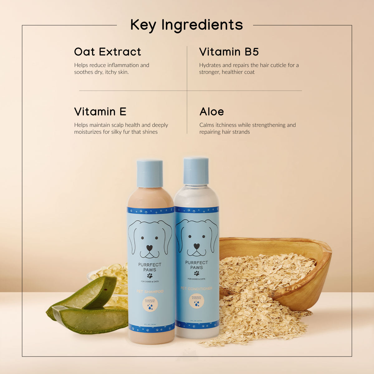 Raindrops & Violets Shampoo & Conditioner Set