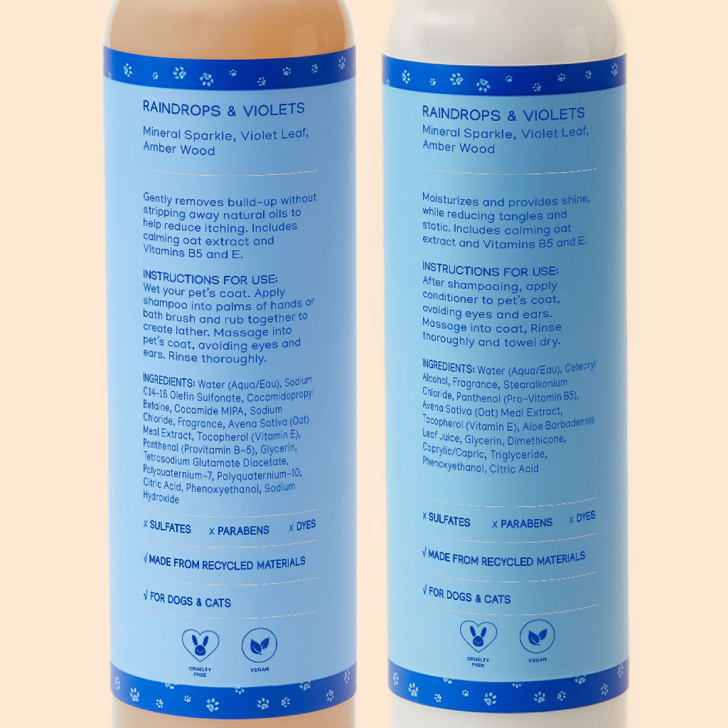 Raindrops & Violets Shampoo & Conditioner Set