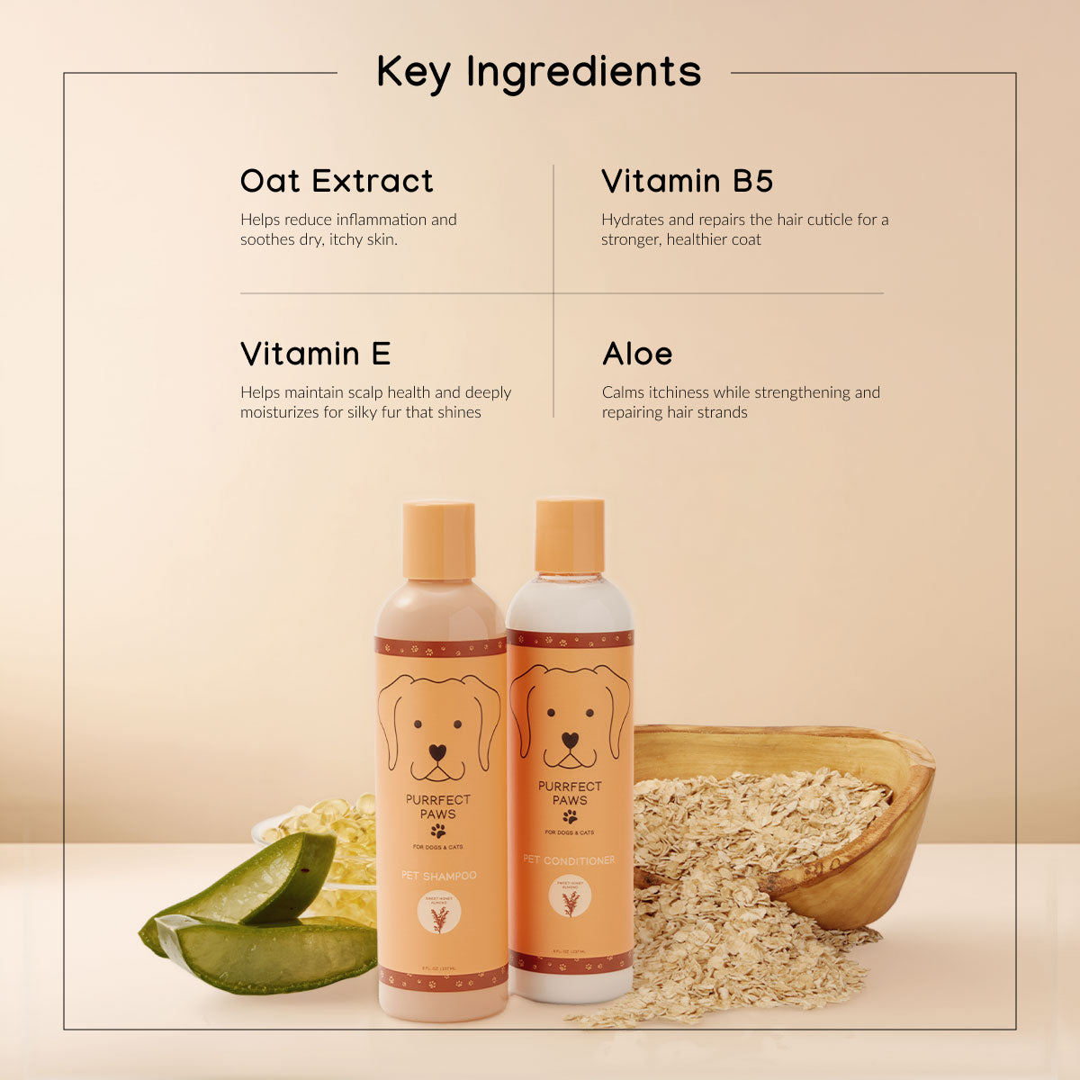 Sweet Honey Almond Shampoo & Conditioner Set